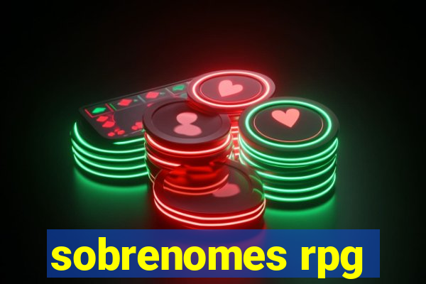 sobrenomes rpg